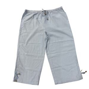 MG New York Women's Capri Pants - Size 22 - Light Blue Comfort